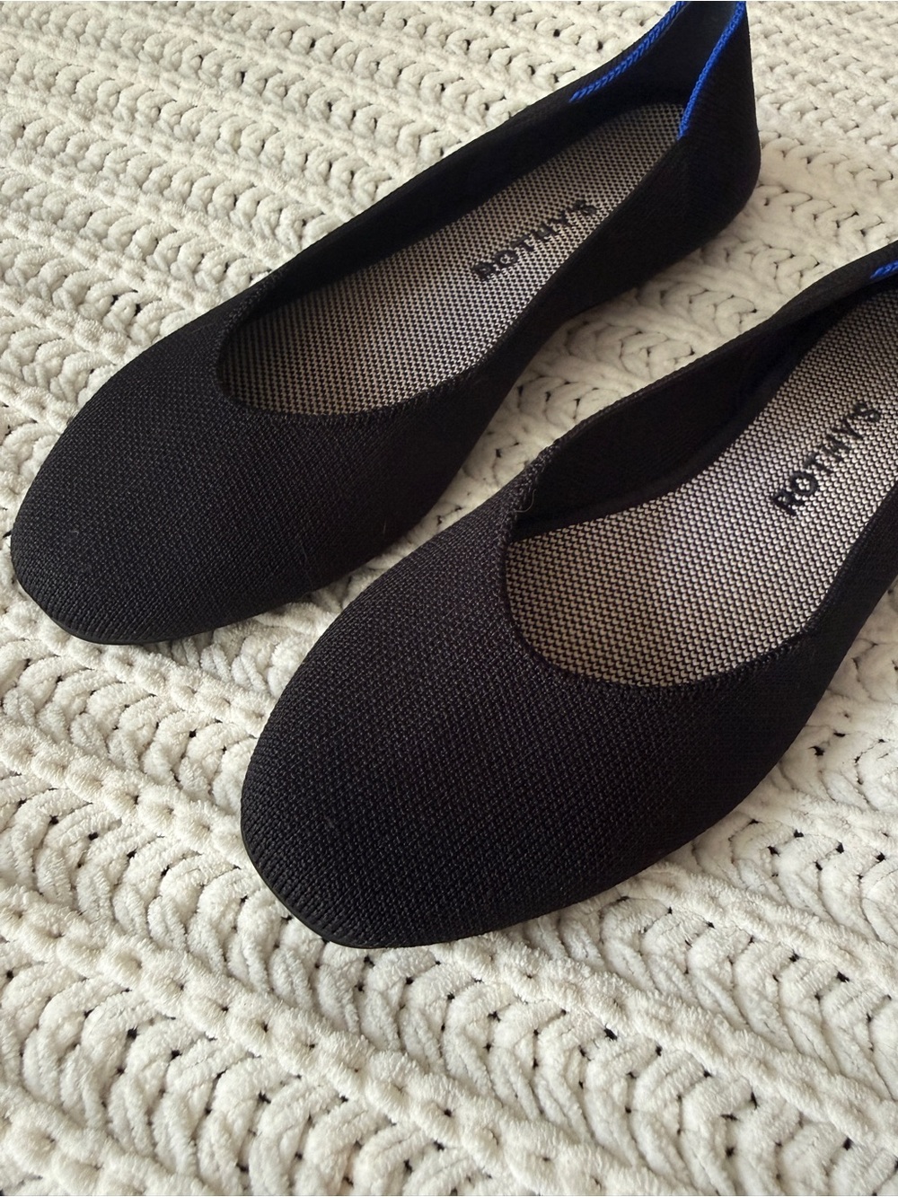 Rothy’s The Square Flat in Black - Picture 6 of 9